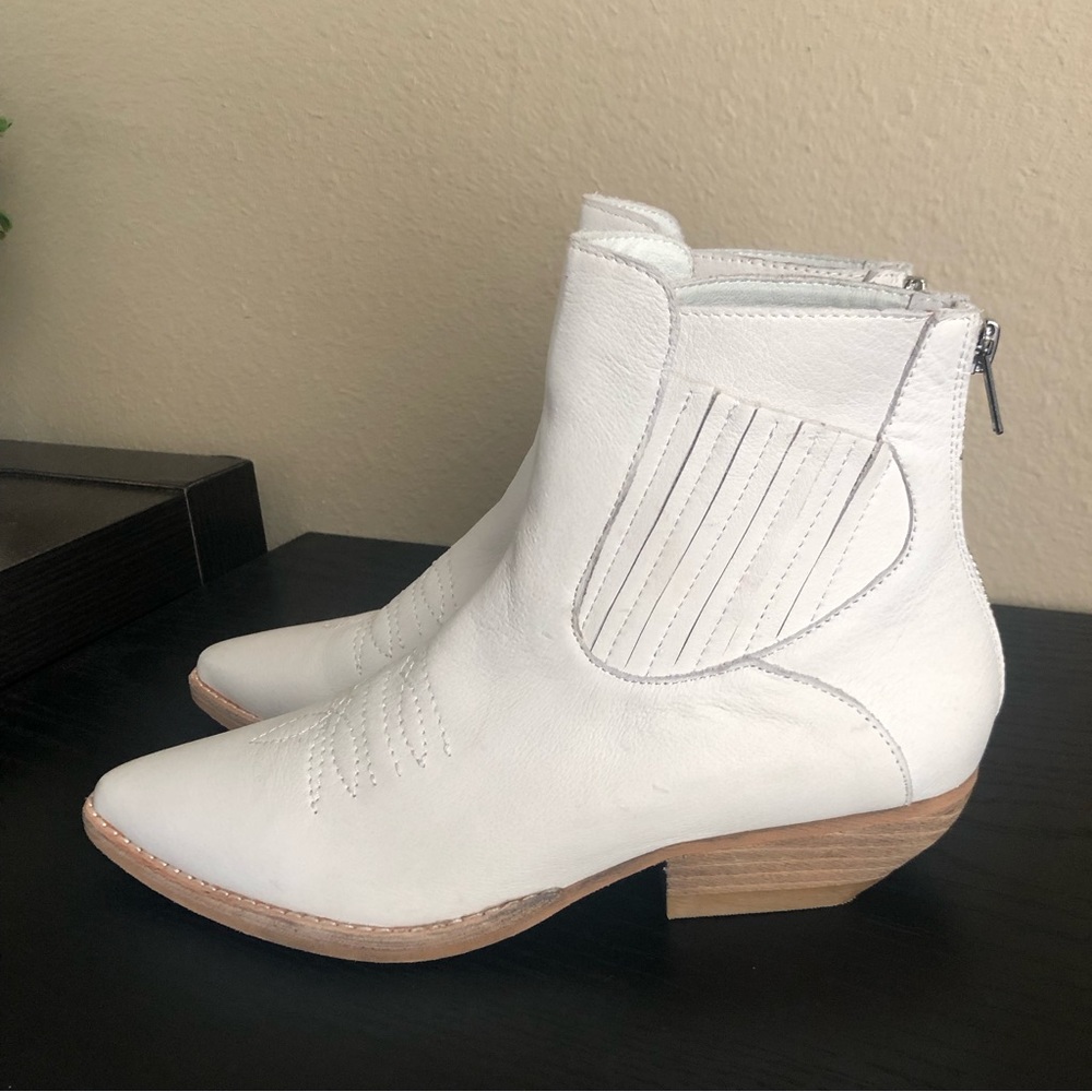 Anthropologie Silent D Women's Puly Western Leather Boots Size 38 ( 7 - 7.5 ) - Picture 4 of 13